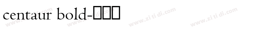 centaur bold字体转换